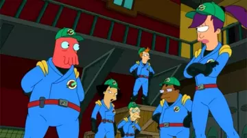 La plataforma Planet Express en Futurama (S07)