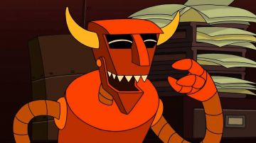 The replica of Robot Devil in Futurama