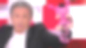 The marsupilami pink for the association "all at school" presented by Michel Drucker in vivement dimanche for the 16.12.2018