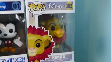 The figurine Funko Pop Simba in the YouTube video "MY ENTIRE COLLECTION OF FUNKO POP !!""