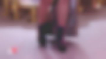 Los calcetines de lentejuelas presentados por Janane en I love you etc. el 18.12.2018