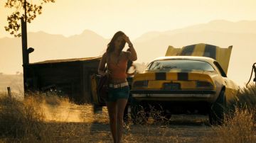 Levi's Denim Mini Falda usada por Mikaela Banes (Megan Fox) como se ve en Transformers
