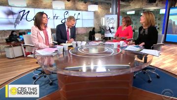 Michael Kors Collection Pic Revers Un Bouton de Galets Crêpe Blazer porté par Bianna Golodryga dans CBS, Ce Matin, Déc. 19, 2018