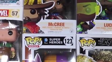 The Figurine FunKo Pop Jessy McCree in the YouTube video, "ALL OUR POP FUNKO !"