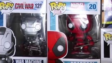 The Figurine FunKo Pop War Machine in the YouTube video, "ALL OUR POP FUNKO !"