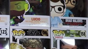 The Figurine FunKo Pop Brad Major in the YouTube video, "ALL OUR POP FUNKO !"