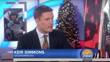 Brown Tie worn by Keir Simmons on Today Dec. 20, 2018
