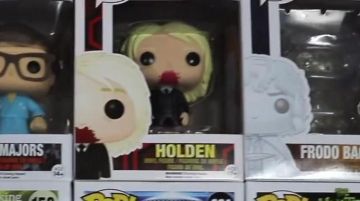The Figurine FunKo Pop Holden in the YouTube video, "ALL OUR POP FUNKO !"