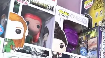 The figurine FunKo Pop Tauriel in the YouTube video, "ALL OUR POP FUNKO !"