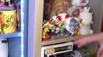 The figurine of Bowser in the YouTube video, "ALL OUR POP FUNKO !"