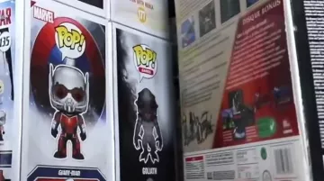 The figurine FunKo Pop Goliath in the YouTube video, "ALL OUR POP FUNKO !"