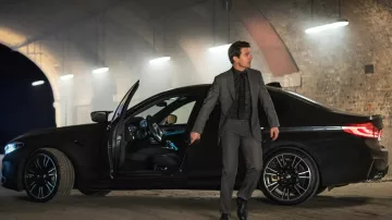 BMW M5 car driven by Ethan Hunt (Tom Cruise) as seen in Mission: Impossible - Fallout