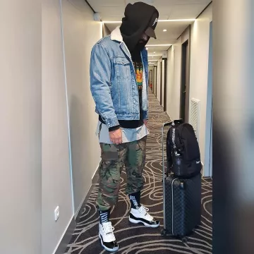 La sudadera con capucha Gucci de La Fouine en su cuenta de Instagram @lafouine78