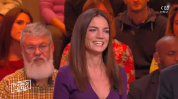 The Dress door sheet mesh-metallic purple Francesca Antoniotti in It is that of the tv ! the 12/12/2018