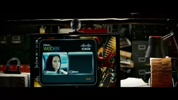 Cisco Webex used by Mikaela Banes (Megan Fox) in Transformers: Revenge of The Fallen