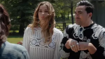 McQ Alexander McQueen Sweat Phoenix Paisley worn by David Rose (Dan Levy) in Schitt's Creek S04E05