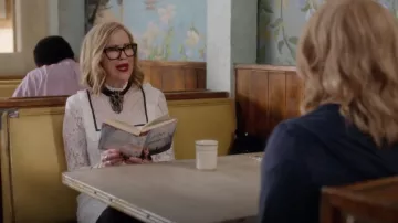 Fashion Union Bib Front Dress With Contrast Trim worn by Moira Rose (Catherine O'Hara) in Schitt's Creek S04E06