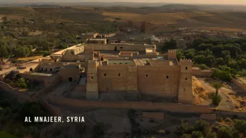 Kasbah Oumness en Marruecos como se encuentra en Siria en Tom Clancy's Jack Ryan S01E04