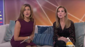 Sam Edelman Velvet Burnout Dress worn by Kathie Lee Gifford on Today Dec. 26, 2018