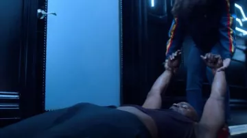 The striped jacket rainbow Honey Punch worn by Molly Hernandez (Allegra Acosta) in Marvel's Runaways S02E06