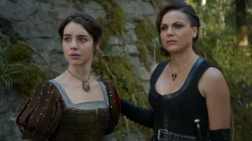 Javotte's (Adelaide Kane) leather dress as seen in Once upon a time S07E06