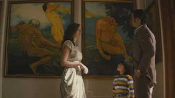 Miguel Jr (Jonathan Ochoa) polo rayé comme on le voit dans les Narcos: Mexique S01E03