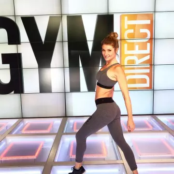 Le legging gris Roxy de Sandrine Arcizet sur son compte Instagram @sandrinearcizet