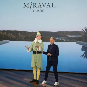 Alberto Biani geometric print shirt worn by Ellen DeGeneres on her Instagram account @theellenshow