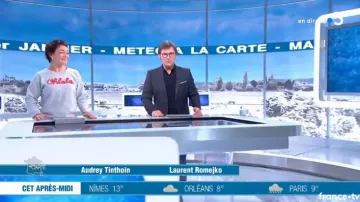 The sweat Ohlala of Audrey Tinthoin in Weather to the map of the 01/01/2018
