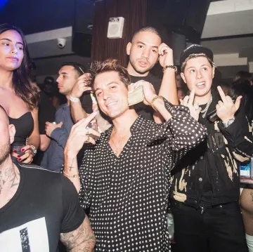The shirt stars print worn by G-Eazy on his account Instagram