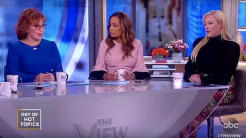 Roksanda Ronda Origami Sleeve Pink Dress worn by Sunny Hostin on The View Jan. 02, 2019