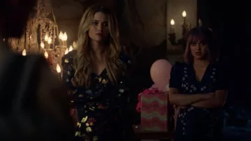 The blue dress print Rachel Zoe worn by Karolina Dean (Virginia Gardner) in Marvel's Runaways S02E11