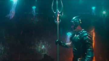 Le casque de combat de King Orm (Patrick Wilson) dans Aquaman