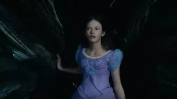 The dress blue / purple for Clara (Mackenzie Foy) in the nutcracker, and the Four Kingdoms
