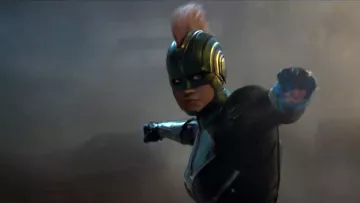 Carol Danvers / Captain Marvel's (Brie Larson) green helmet as seen in Captain Marvel