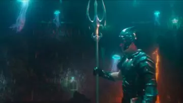King Orm's (Patrick Wilson) battle helmet as seen in Aquaman