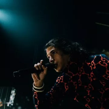 La veste de survêtement Gucci de Moha La Squale sur son compte Instagram @m.la.squale