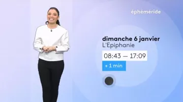 The top white-Tailed Hilssone in the Weather of France 3 of the 05/01/2019