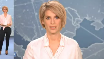 The Shirt flesh jacquard silk Laurie Milliat-Desorgher in The 12:45 to M6 of the 04/01/2019