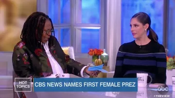 Roland Mouret Olivier perforé rayures en tricot extensible robe portée par Abby Huntsman sur La Vue