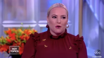Ted Baker Lohla Sugar Plum adornado top usado por Meghan McCain en The View