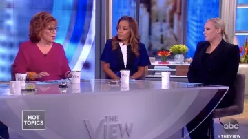 Prabal Gurung Colorblocked Silk Dress worn by Sunny Hostin on The View