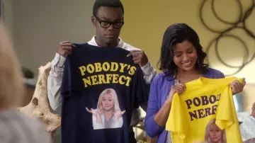 Pobody's Nerfect T-Shirt of Eleanor Shellstrop (Kristen Bell) in The Good Place (S01E11)