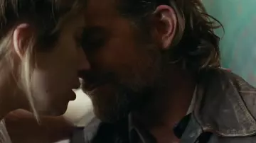 Leather jacket worn by Jack (Bradley Cooper) as seen in As Star is Born