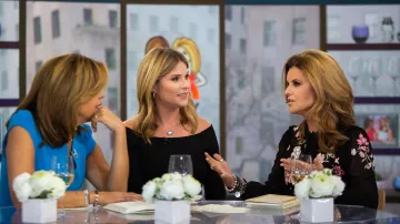 Karen Millen Tailored Pencil Blue Dress worn by Hoda Kotb on Today