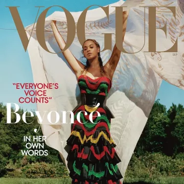 El cinturón negro que lleva Beyoncé en la portada de Vogue en su cuenta de Instagram @beyonce