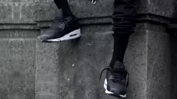 Black sneakers worn by Scarlxrd in his SX SAD music video