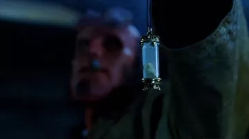 The relic of Saint Dionysius of Hellboy (Ron Perlman) in Hellboy