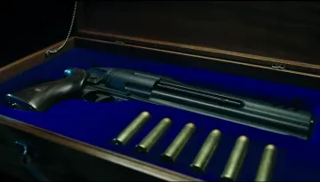 The gun from Hellboy (David Harbour) in Hellboy
