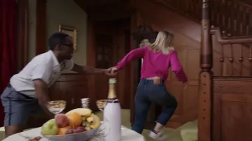 Le jean Madewell de Eleanor Shellstrop (Kristen Bell) dans The Good Place S03E10